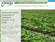 Tablet Screenshot of omegagreenlanka.com
